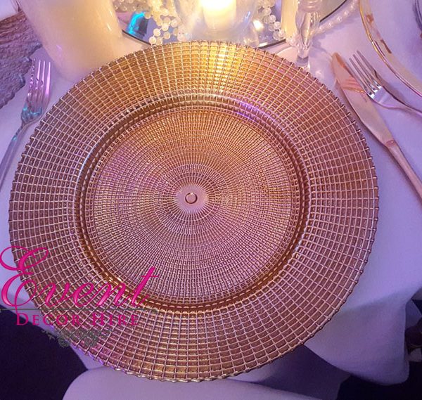 gold charger plate