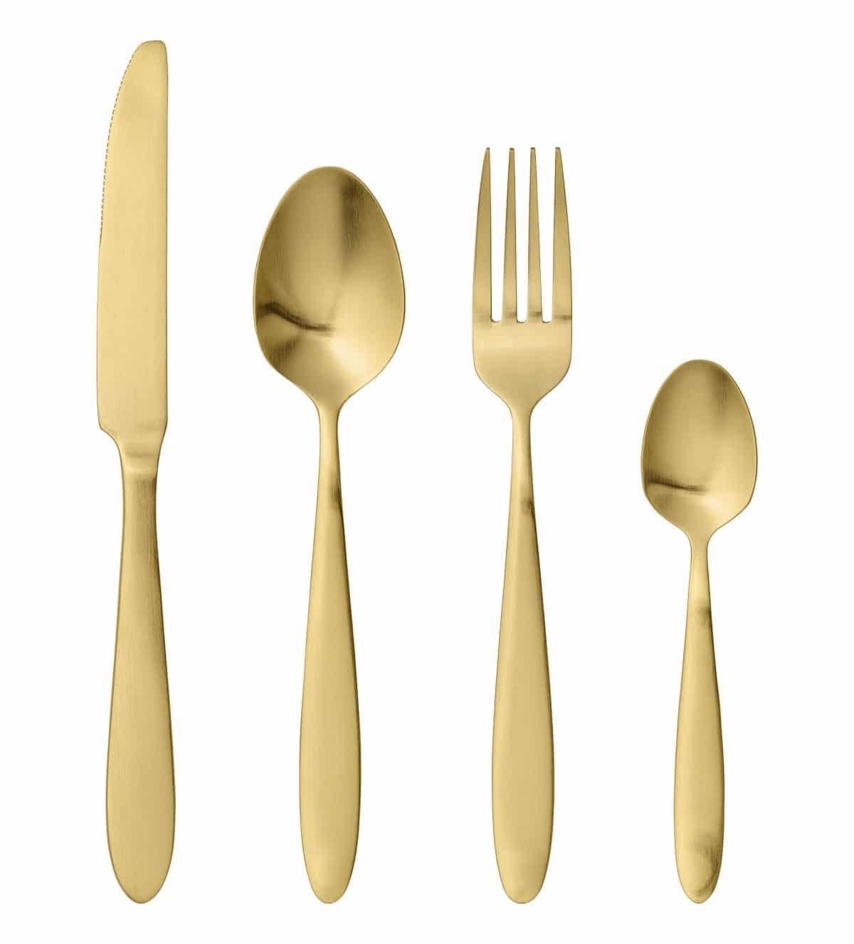gold cutlery