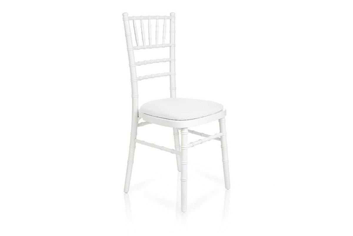 white chiavari chairs