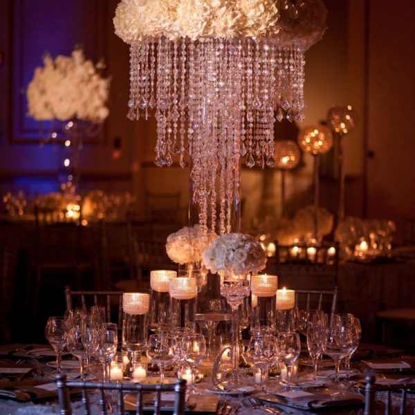 crystal table chandelier