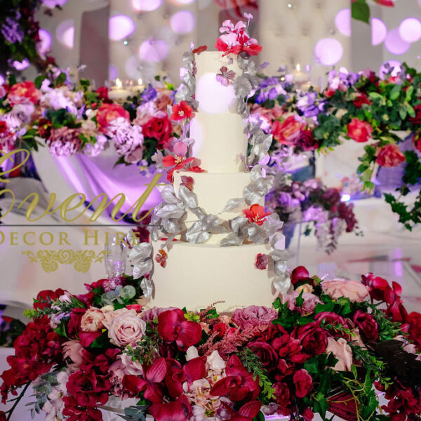 flowers cake wedding luxury