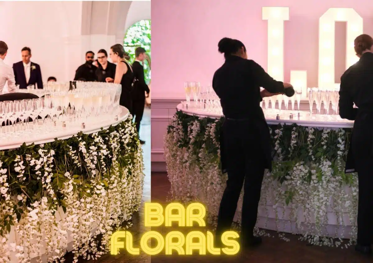 flowers bar drinks