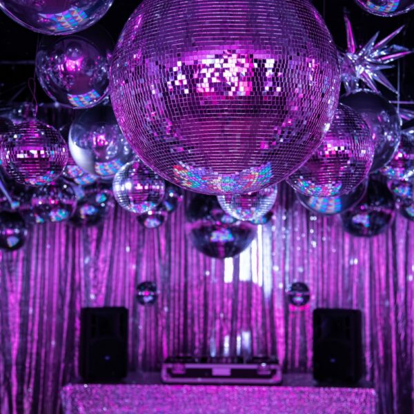 discoball ceiling installation